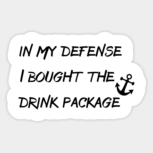 In My Defense I bought The Drink Package Sticker by ColorFlowCreations